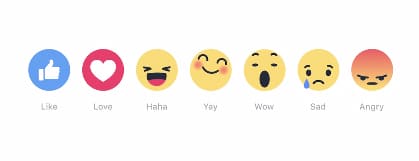 Nuevos iconos en Facebook