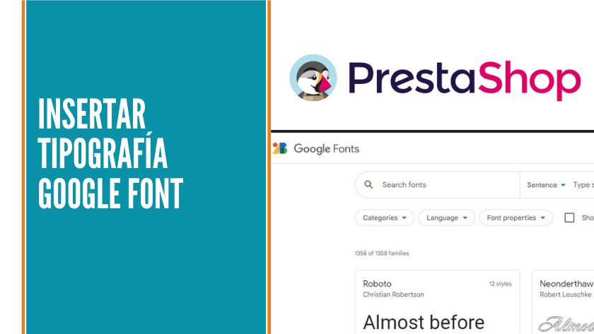 Cómo insertar fuente de Google Font en mi plantilla Prestashop 1.7